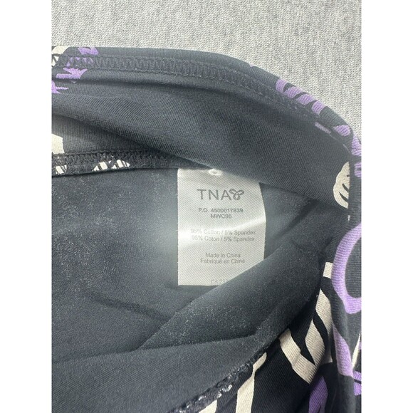 TNA (by Aritzia) Spandex Shorts Logo Purple & Black XS Y2K - Picture 5 of 7